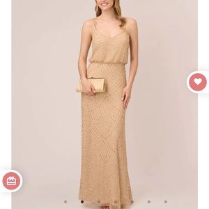 Adrianna Papell Bridesmaid Dress - art deco beaded gown